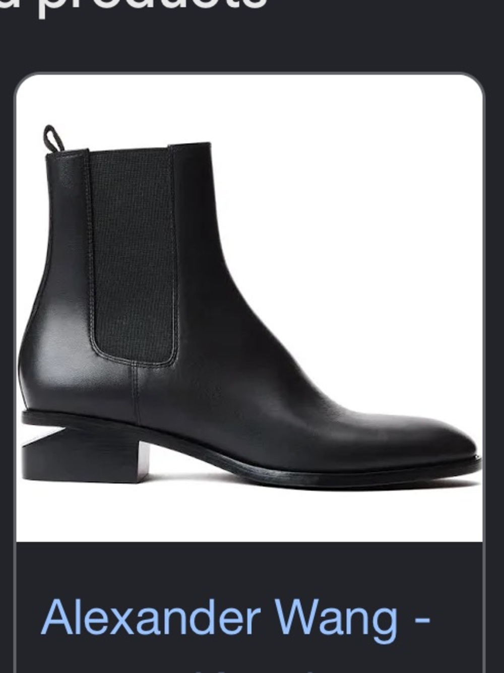 Alexander Wang Luxe Leather Booties